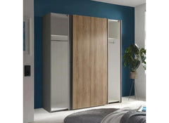 Berno Wardrobe Without Mirror - open