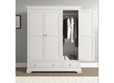 Bordeaux Triple Ivory Wardrobe - room