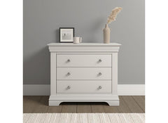 Bordeaux Ivory Three Drawer Chest - room
