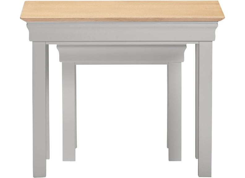 Bordeaux Grey Table Nest - side view