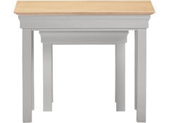 Bordeaux Grey Table Nest - side view