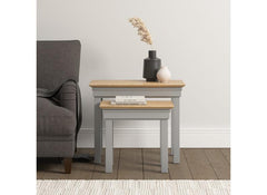 Bordeaux Grey Table Nest - room