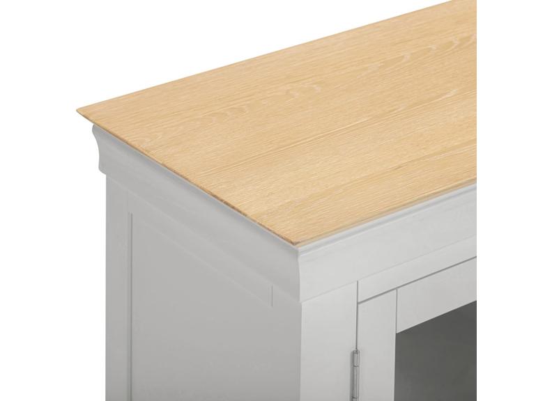 Bordeaux Grey Long TV Stand - detail