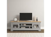 Bordeaux Grey Long TV Stand - room