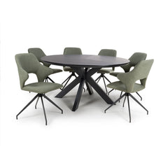 Boston Round Table 1500mm - Black - Image 4