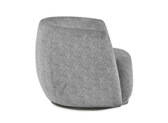Bowline Grey Swivel Tub Chair - rear