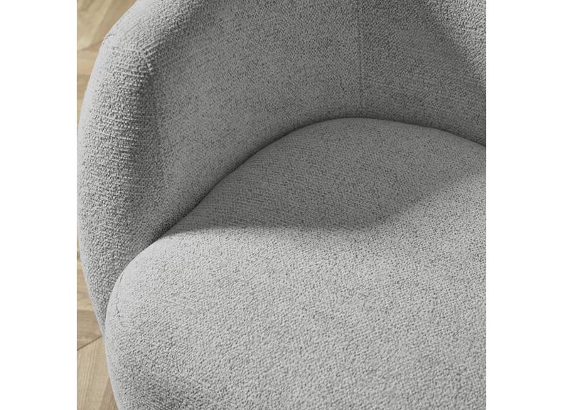 Bowline Grey Swivel Tub Chair - detail