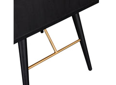 Barcelona Black One Drawer Bedside - base