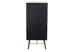 Barcelona Black Bedroom Chest - side