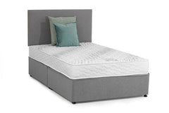 Bella Complete Bed Set - 4 ft6 Divan Bed With Headboard And Fabric Colour Options