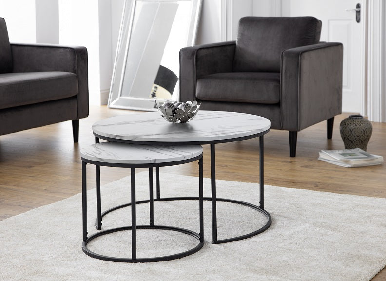 Bellini White Table Nest - room