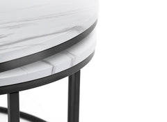 Bellini White Table Nest - detail