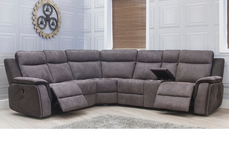 Benetti Corner Sofa With Console - 2