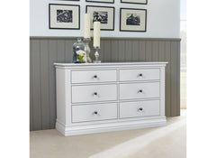 Bordeaux White Wide Chest - room