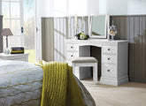 Bordeaux White Bedroom W/Vanity Set