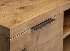 Brooklyn Oak Rectangular TV Unit - top