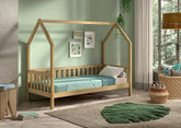 Nature House Bed With Fence 90 X 200 Cm Oak (CAHK9012) (VIP)