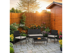 Cedar Rattan Dining- outdoor set - 1