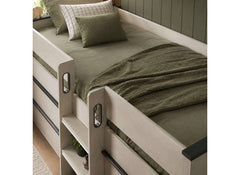 Celeste Mid-Sleeper Bed With Nordic Wood Frame | Contemporary Space Saving Sleeper Bed (Pre-Order Only)