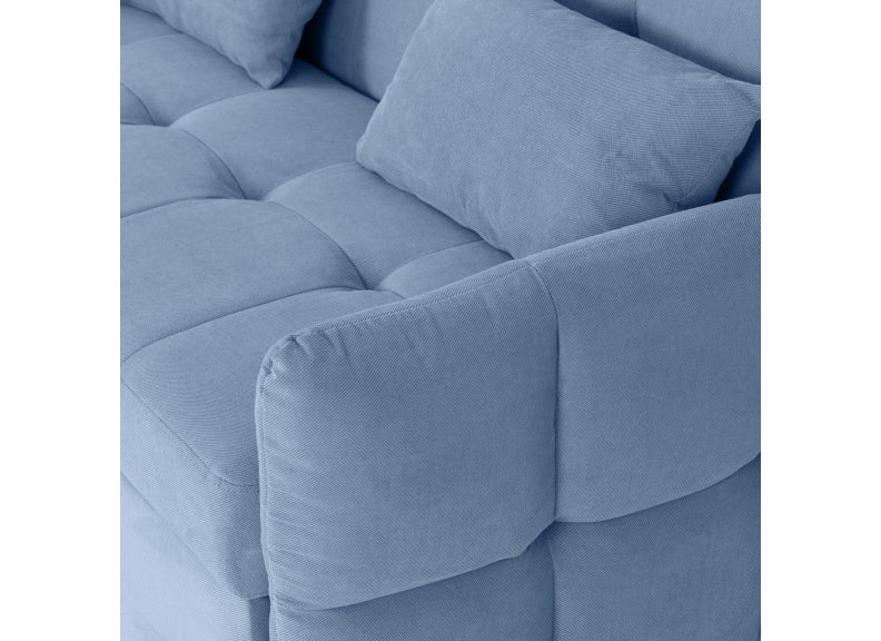 Chelsea Blue Sofa Bed - detail