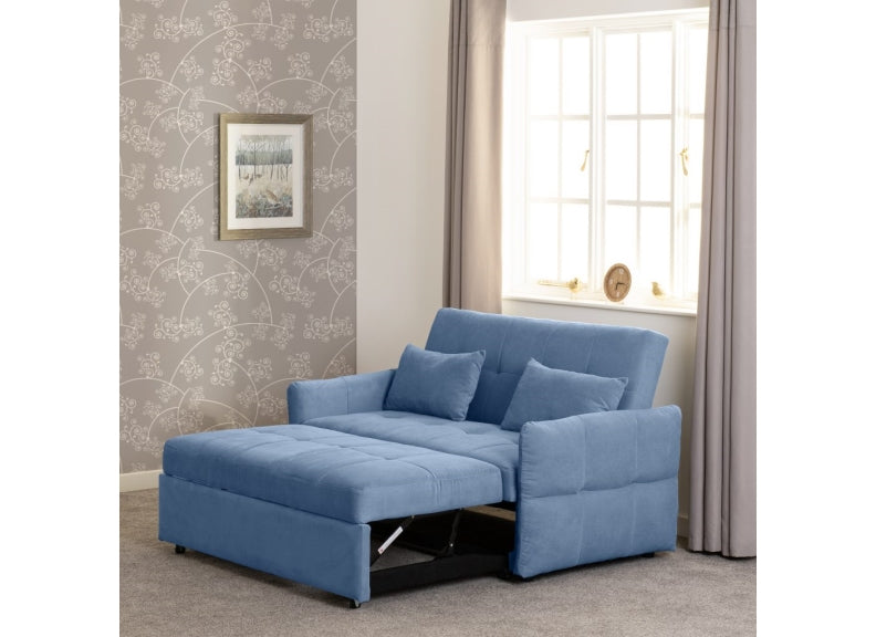 Chelsea Blue Sofa Bed - open - room