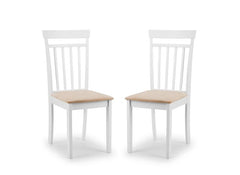 Two Coast White Dining Chairs