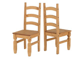 Two Corona Pine Dining Chairs