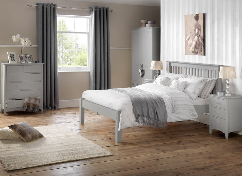 Barcelona Dove Grey Low Foot Bed - Room
