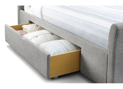 Capri Grey Bed W/Drawers - base