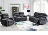 Carrie Grey Velvet Sofa Suite