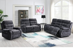 Carrie Grey Velvet Sofa Suite
