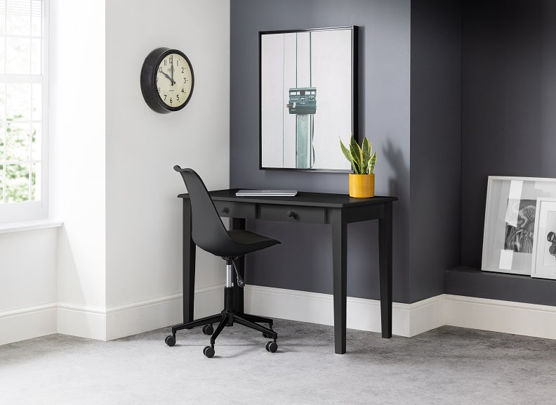 Carrington Black Desk & Erika Office Chair