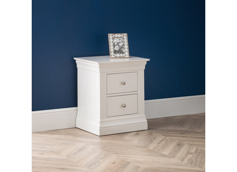 Clermont White Bedside - room