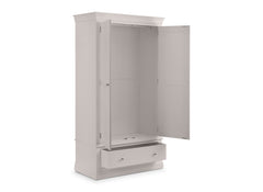Clermont Grey Wardrobe - inside