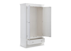 Clermont White Wardrobe - inside