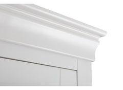 Clermont White Wardrobe - top