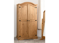 Corona Pine Two Door Wardrobe - room