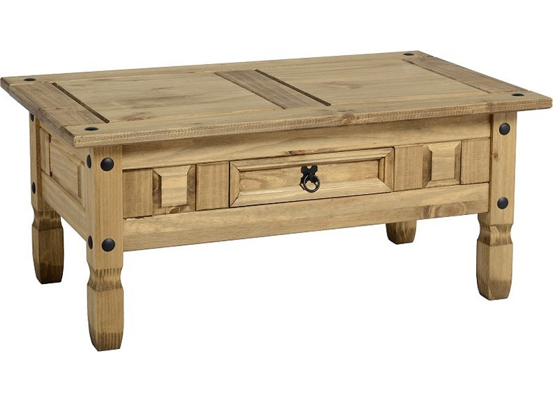 Corona Pine One Drawer Coffee Table