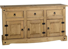 Corona Pine Three Door Sideboard