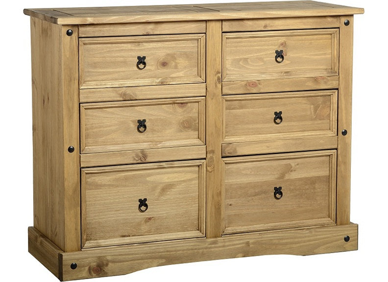 Corona Pine Six Drawer Chest