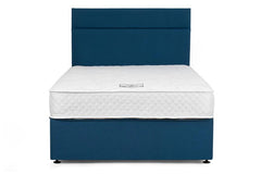 Cozy Complete Bed Set - 4 ft6 Divan Bed With Headboard And Fabric Colour Options
