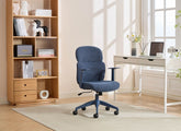 Creston Blue Fabric Office Chair - 1