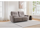 Cupar Fabric 2.5PP Power Recline Sofa – Premium Stone Fabric Contemporary Sofa
