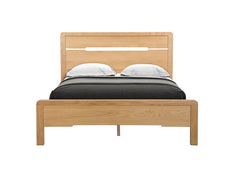 Curve Oak Bed Frame - front