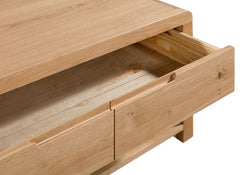 Curve Oak Coffee Table - detail