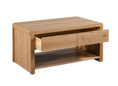 Curve Oak Coffee Table - 2