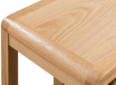 Curve Oak Nest Of Tables - top