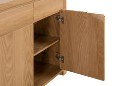 Curve Oak Sideboard - door