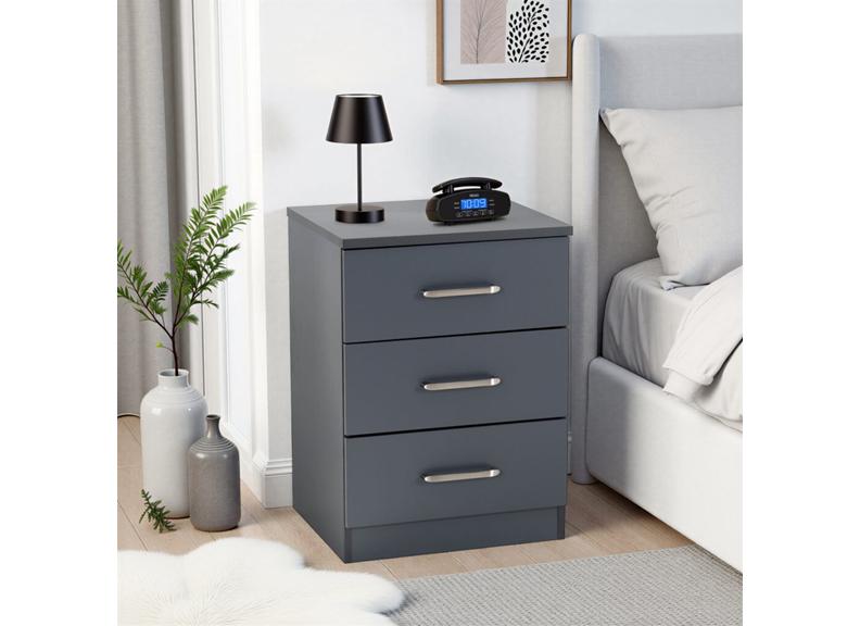 Dakota Grey Bedside - room