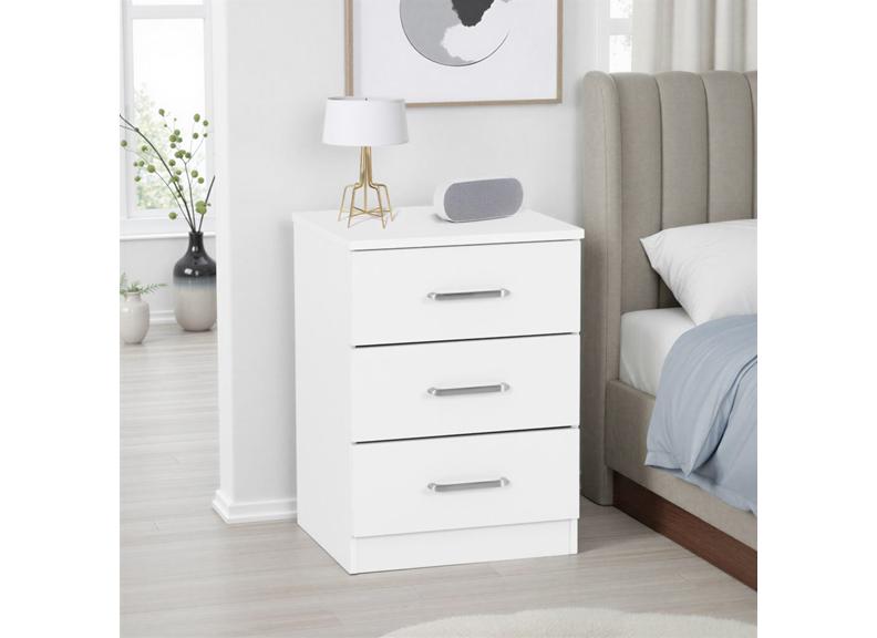 Dakota White Bedside - room
